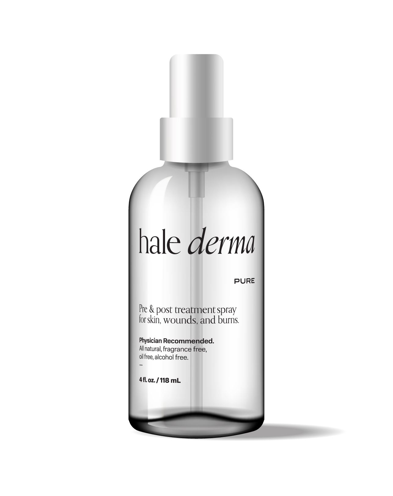 Hale Derma hypochlorous acid spray 4 fl oz bottle